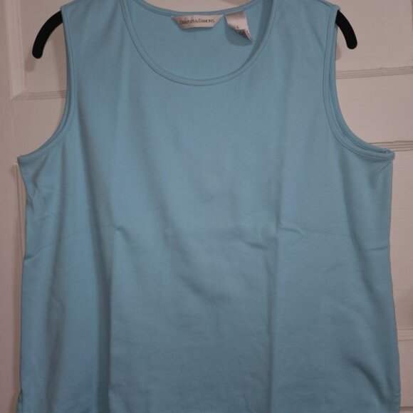 * DRAPER’S & DAMON’S Blue Tank Top Ladies Large - Picture 2 of 3